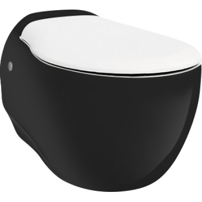 Унитаз подвесной ArtCeram Blend BLV001 черный с белым