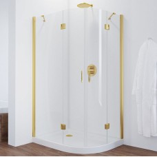 Душевой уголок Vegas Glass AFS-F 120*80 09 01 L профиль золото, стекло прозрачное 