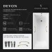 Чугунная ванна Vinsent Veron Devon 190x80x45 с квадратными золотыми ручками