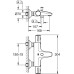 Термостат Grohe Grohtherm 800 34567000 для ванны с душем с душевой лейкой Grohe Tempesta New 100 27597000