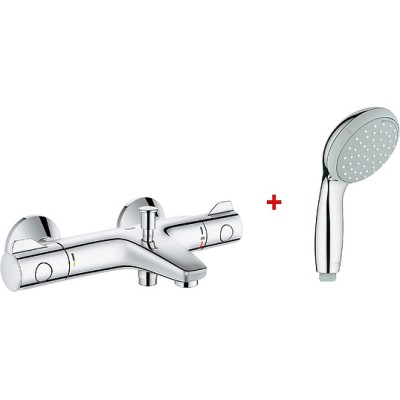 Термостат Grohe Grohtherm 800 34567000 для ванны с душем с душевой лейкой Grohe Tempesta New 100 27597000