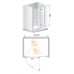 Душевая дверь в нишу Cezares Verona B12 100 C Cr