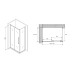 Душевое ограждение Abber Schwarzer Diamant AG30110BH-S75B 110x75
