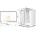 Душевая дверь в нишу Cezares Porta D BF1 140 C Cr