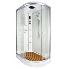 Душевая кабина Deto EM1511 L 110x80 с электрикой и гидромассажем