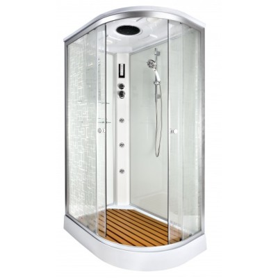 Душевая кабина Deto EM1511 L 110x80 с электрикой и гидромассажем