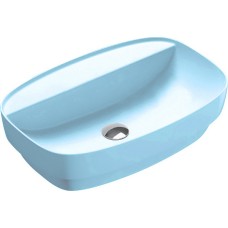 Раковина Catalano Green Lux 60x40 встраиваемая сверху, голубой матовый 