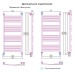 Полотенцесушитель водяной Сунержа Богема 00-0101-1250 120x50