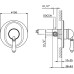 Смеситель Nicolazzi Signal 3406 CR 75 для душа