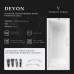 Чугунная ванна Vinsent Veron Devon 180x70x45 с квадратными ручками матовое золото