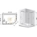 Душевой уголок Cezares ANIMA-W-RH-2-120/100-C-Cr-L