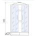 Душевая кабина River Nara 90/24 MT 90x90