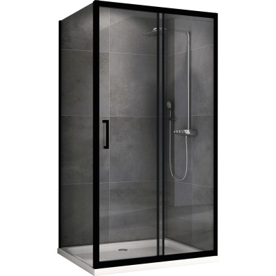 Душевое ограждение Abber Schwarzer Diamant AG30160B-S80B 160x80