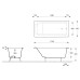 Чугунная ванна Vinsent Veron Italon 170x70x45 с антискользящим покрытием