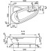 Акриловая ванна Vagnerplast Selena 160x105 L