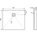 Душевой поддон Good Door Essentia 2 90x80 черный