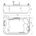 Акриловая ванна Gemy G9085 K R 180x116