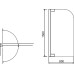 Шторка на ванну RGW Screens SC-36 800х1500 профиль хром, стекло чистое