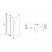Душевая дверь в нишу Abber Schwarzer Diamant AG30160H 160x195