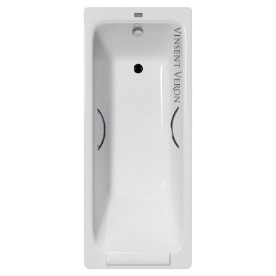 Чугунная ванна Vinsent Veron Italon 170x70x45 с хромированными ручками