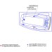 Акриловая ванна Radomir Аризона Релакс Chrome 170x100 правая с фронтально-торцевой панелью