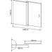 Шторка на ванну RGW Screens SC-40 1000x1500 стекло чистое