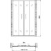 Душевая дверь в нишу Gemy Victoria S30192A 150 см