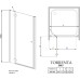 Душевая дверь в нишу Radaway Torrenta DWJ 90 прозрачное стекло L