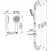 Душевой гарнитур Milardo 1705F75M16