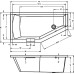 Акриловая ванна Riho Geta 170x90 R