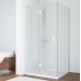 Душевой уголок Vegas Glass AFA-F 90*80 01 01 L профиль белый, стекло прозрачное