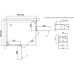 Душевой уголок Vegas Glass AFA-F 90*80 01 01 L профиль белый, стекло прозрачное