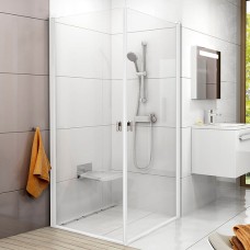 Душевой уголок Ravak CRV1-80+CRV1 Transparent, профиль белый 