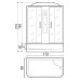 Душевая кабина River Wisla 170/80/55 ТН 170x80