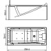 Акриловая ванна Orans OLS-BT65108 L 170x75 см