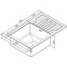 Мойка кухонная Zorg Inox Glass GL-7851-black-grafit черное стекло