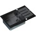 Мойка кухонная Zorg Inox Glass GL-7851-black-grafit черное стекло
