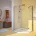 Душевой уголок GuteWetter Lux Festt GK-101 правый 100x100 см стекло бесцветное, профиль хром