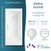Ванна из искусственного камня Delice Scandi 180x70 глянцевая с ручками хром DLR330029R-G