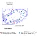 Акриловая ванна Radomir Амелия Лечебный Chrome 160x105 левая