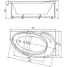 Акриловая ванна Акватек Бетта 170x97 R