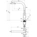 Смеситель Paulmark Essen Es213011-328 для кухонной мойки, бежевый