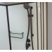 Душевая кабина Frank F408 M Black Б/К 80x80