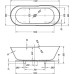 Ванна из искусственного камня Kolpa San Atys Retro FS 172x70