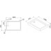 Поддон для душа Cezares Tray прямоугольный 100/80, акриловый
