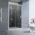 Душевая дверь в нишу Vegas Glass ZP 115 01 01 профиль белый, стекло прозрачное