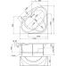 Акриловая ванна 1MarKa Luxe 155x155
