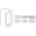 Душевой уголок Good Door Mokka WTW+SP 140х80х185 см