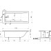 Ванна из искусственного камня Эстет Дельта 170x80
