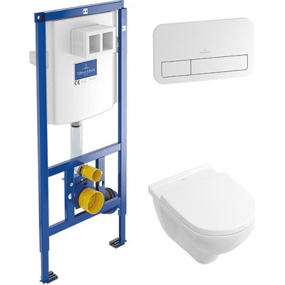 Комплект Villeroy & Boch O Novo 5660D301 с кнопкой смыва